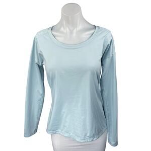 Calia by Carrie Underwood Blue Long Sleeve Racerback Athletic Tee Shirt Top Sz M